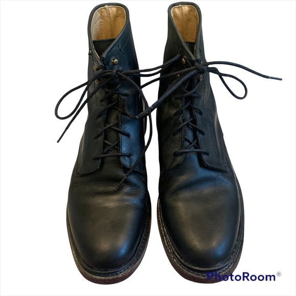 Frye Lace Up Mens Black Leather Casual Dress Boots main image 13